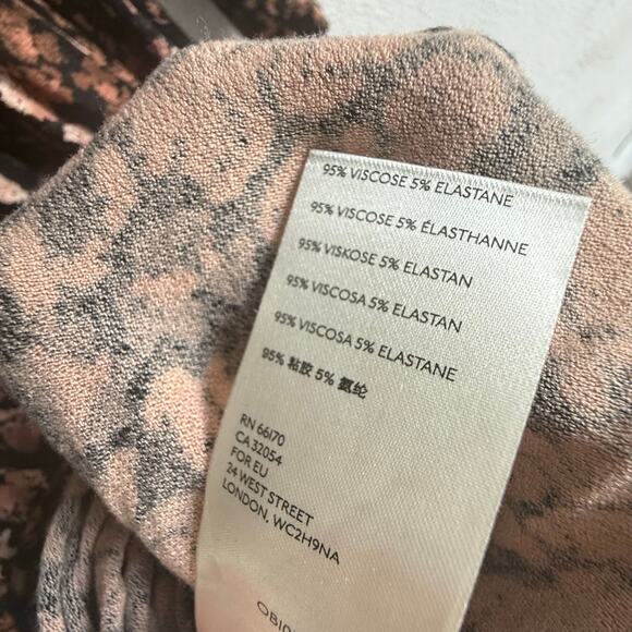 Free People Heartbeat Mini Dress Long Sleeve Black Floral Boho Romantic Party XS - Picture 9 of 10